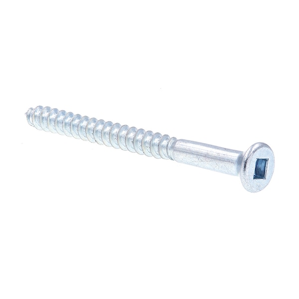 Prime-Line Wood Screw, Flat Head, Square Drive No. 8 X 2in Zinc Plated Steel 25PK 9202119 - main